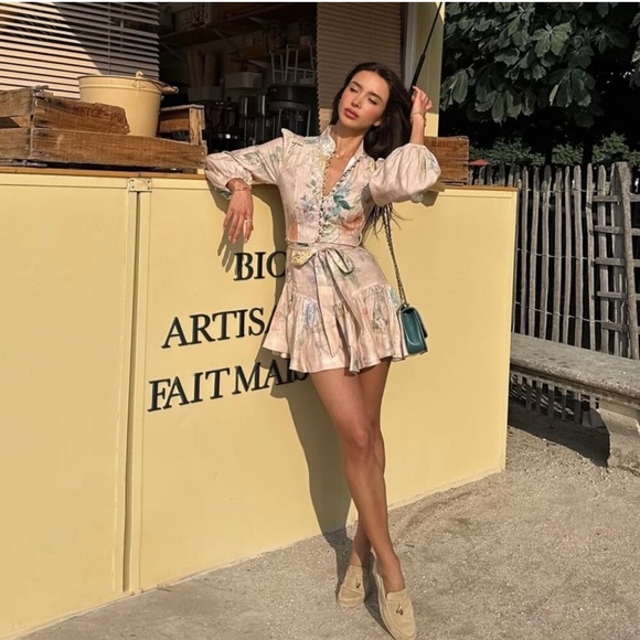 Zimmermann Illuminate Peplum Mini Dress, New - Picture 3 of 10